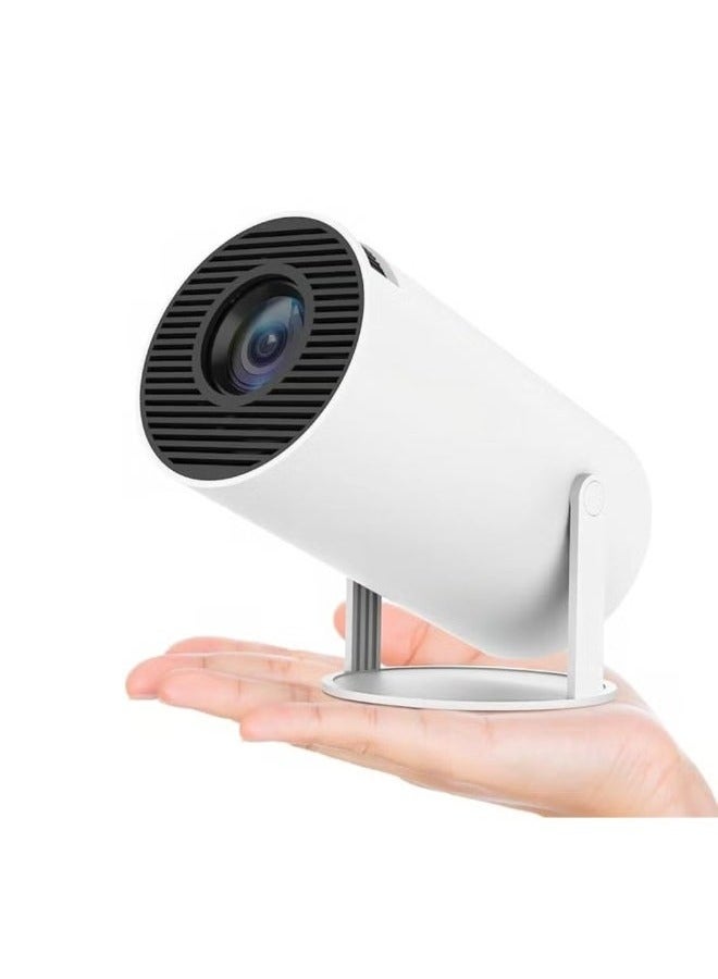 ELTRAZONE Mini Projector HY300 – Auto Keystone Correction, 4K Support, 200 ANSI Lumens, Smart Projector with 2.4/5G WiFi, BT 5.0, 130 Inch Screen, 180° Flip, Round Design – Portable Home Theater Projector for Movies, Gaming, and Presentations  - Image 1