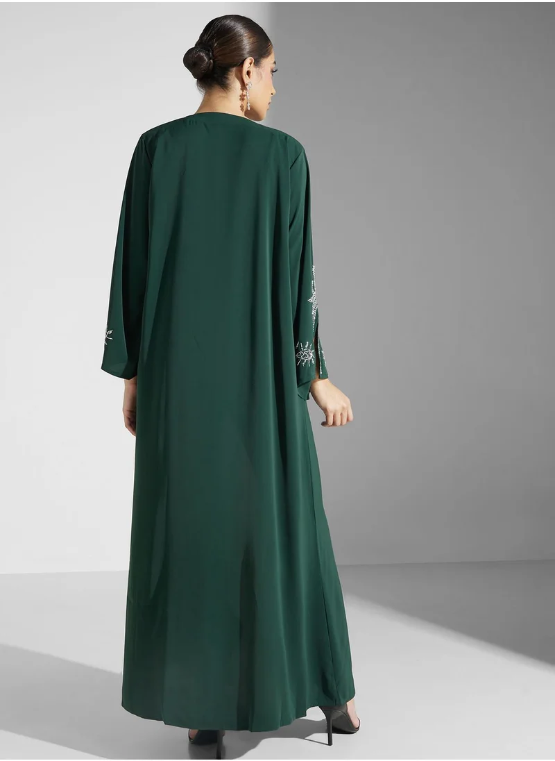 Khizana Embellished Detail Abaya