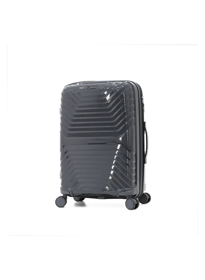 ديليكسي Durable PP Hard Shell Luggage Trolley Bag 5 Pieces Set,Grey (BC-14,S-20,M-24,L-28,XL-32 Inch)