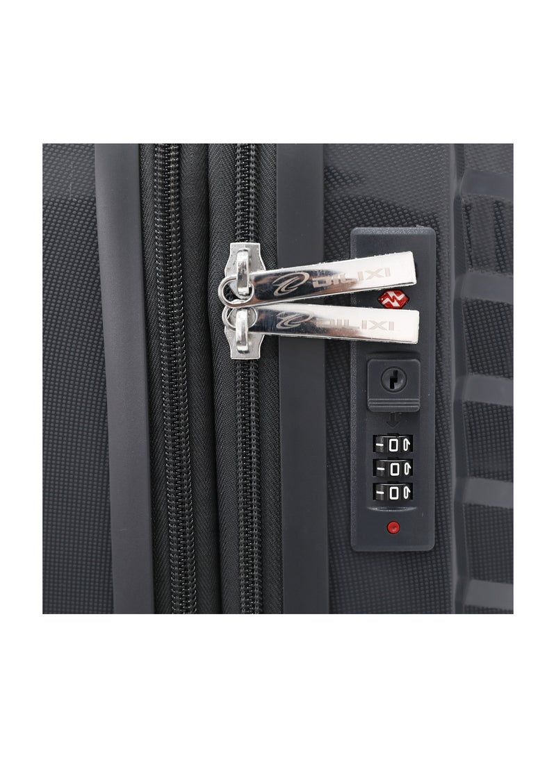 DILIXI حقيبة سفر trolley من مادة PP الصلبة المتينة 5 قطع مجموعة، رمادي (BC-14، S-20، M-24، L-28، XL-32 بوصة) - Image 4