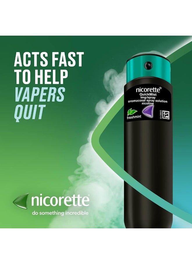 nicorette Nicorette QuickMist Mouth Spray (Fresh Mint, 2 x 150 Sprays, 1mg)  - Image 4