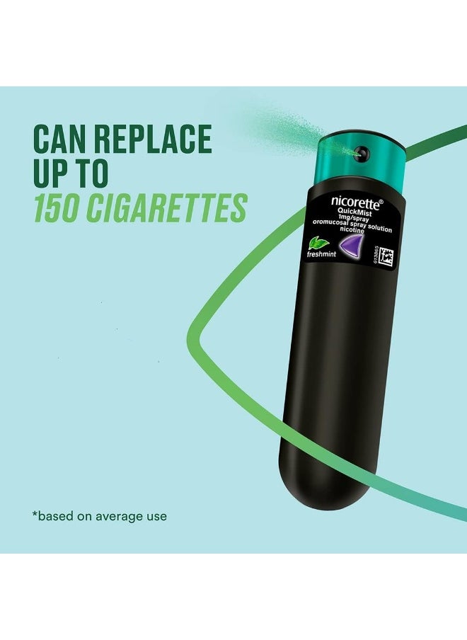 nicorette Nicorette QuickMist Mouth Spray (Fresh Mint, 2 x 150 Sprays, 1mg)  - Image 3