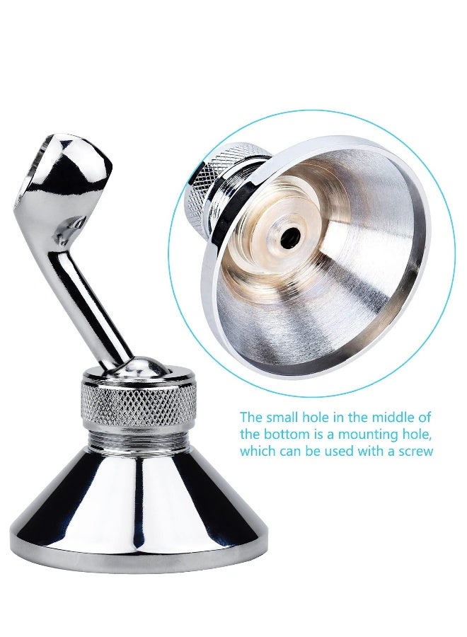 Shower Head Holder, Adjustable Removable Shower Wall Bracket Zinc Alloy Bathroom Shower Wand Wall Mounted Bracket with Screw for Standard Handheld Shower Hose  - Image 5