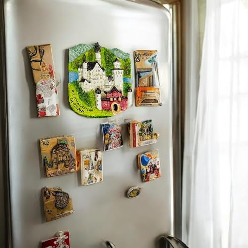 Moira 3D Resin Fridge Magnet, Hand Painted Travel Souvenir, (Germany White) - Image 2
