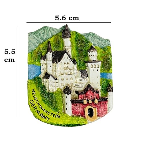 Moira 3D Resin Fridge Magnet, Hand Painted Travel Souvenir, (Germany White) - Image 5