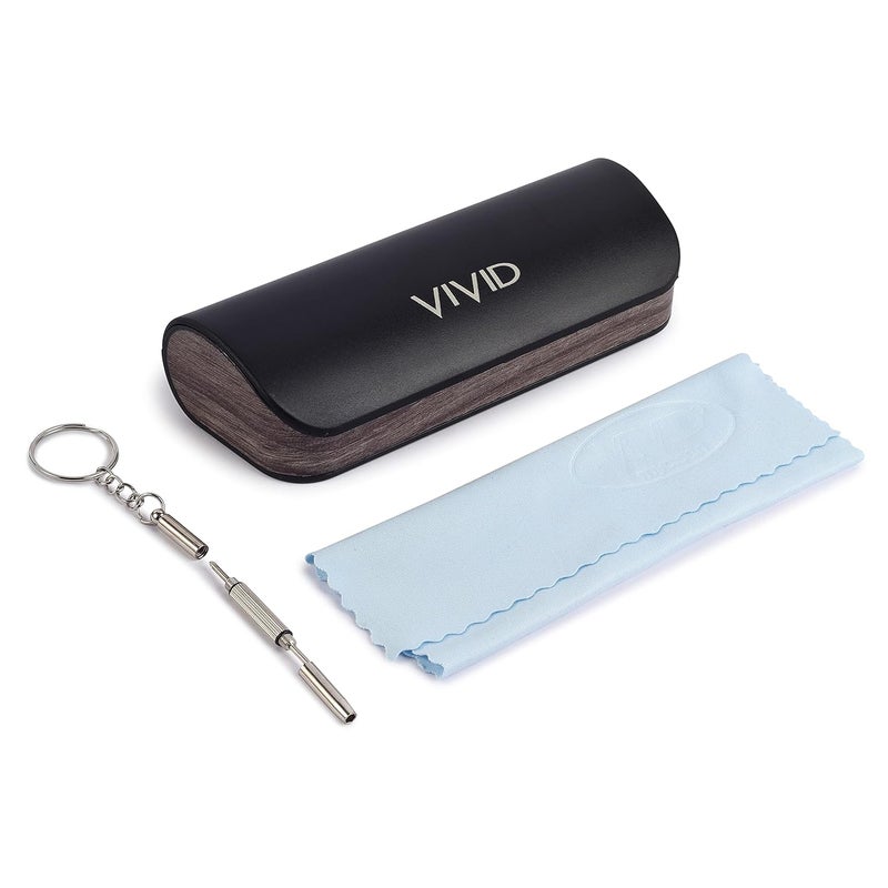 VIVID Vision Unisex Adult Lightweight Eyewear Specs Case Cover | Protect Eye Glasses | ABS | Plastic | Spectacles | Cases | Cases | 3 in 1 - Image 2