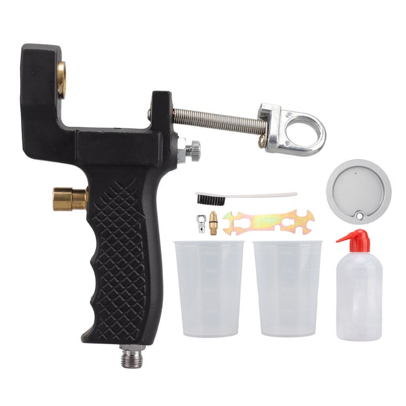 Gelcoat Spray Gun Alloy Steel Set with 2 1000ml Cups FN5 Nozzle - 5/32in Gel Coat Resin Sprayer with Adjustable Air Valve for Wide Usage - Image 1