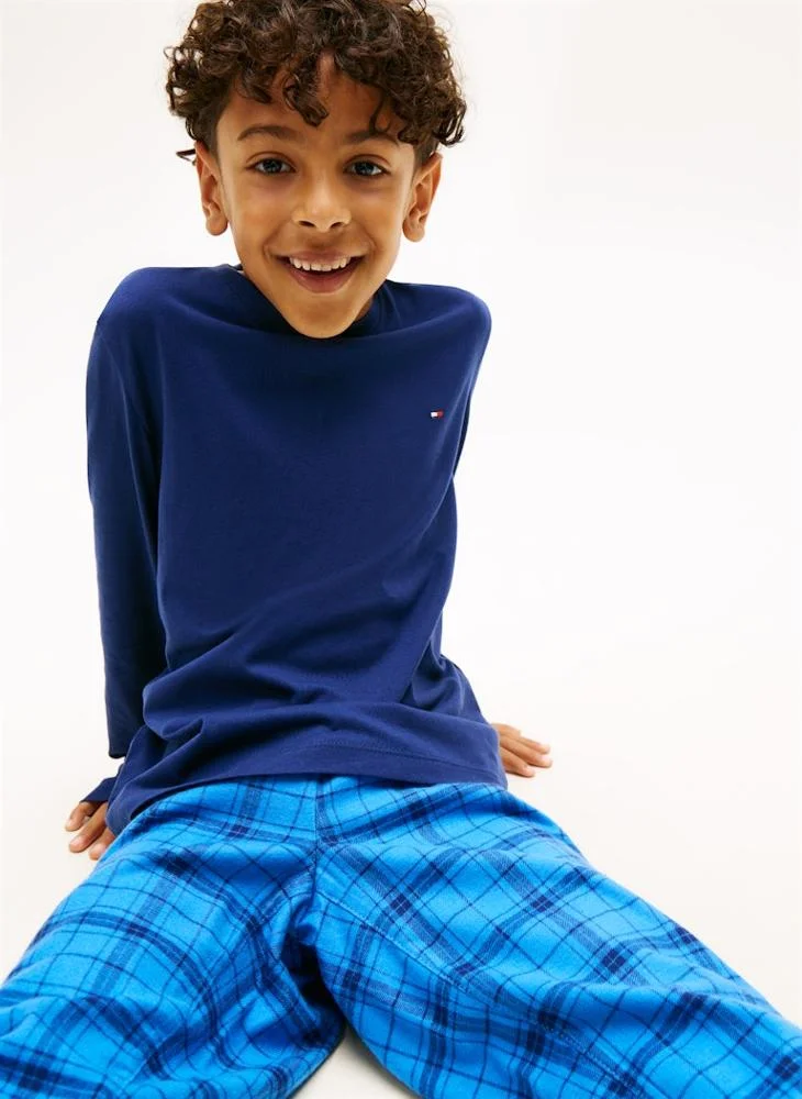 TOMMY HILFIGER Kids Crew Neck T-Shirt And Pant Set
