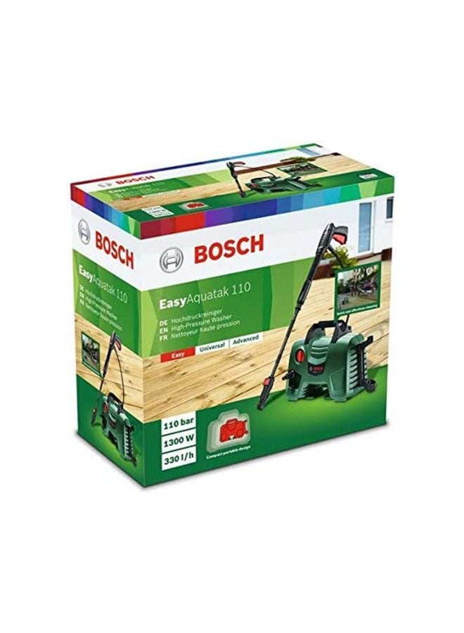 BOSCH EasyAquatak 110 High Pressure Washer with Long Lance, Compact Power Cleaner for Car, Patio & Garden; Quick-Connect Accessory, Detergent Nozzle, Lightweight for Home Outdoor Cleaning(06008A7FL0) - Image 4