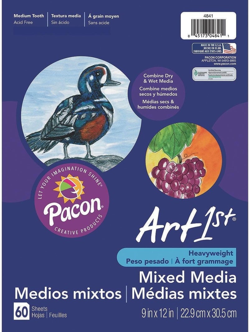 Pacon UCreate Mixed Media Art Paper, Heavyweight 60 - Image 1