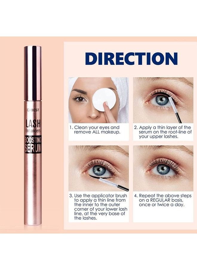 Eyelash Growth Serum, Eyelash Growth Enhancer Longer Fuller Thicker Lashes Eyelash Enhancer for Long, Luscious Lashes and Eyebrows
