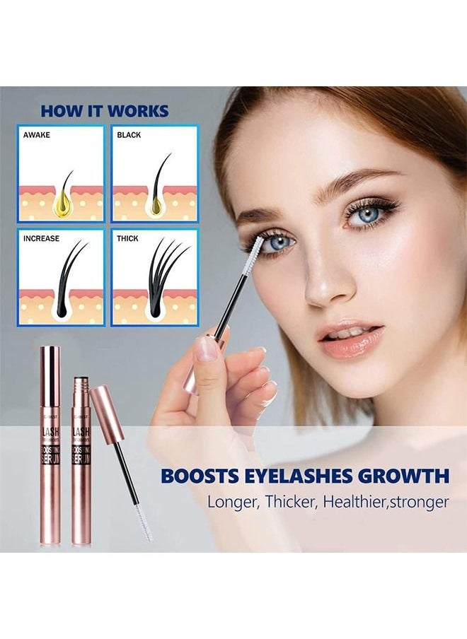 Eyelash Growth Serum, Eyelash Growth Enhancer Longer Fuller Thicker Lashes Eyelash Enhancer for Long, Luscious Lashes and Eyebrows