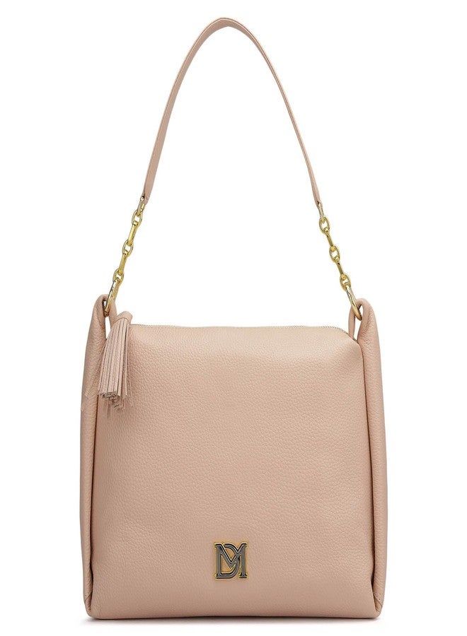 Da Milano Leather Pink Leather Hobo (Medium) - Image 1