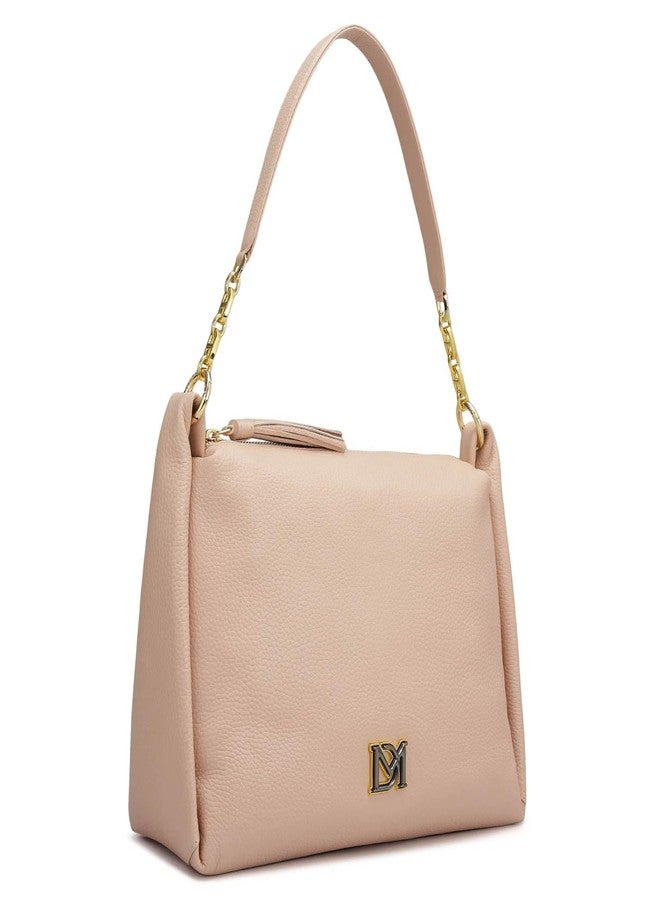 Da Milano Leather Pink Leather Hobo (Medium) - Image 2