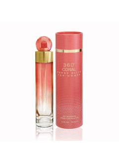 PERRY ELLIS 360 Coral 3.4Oz Edp Spray, 4Oz Body Mist, 3Oz Shower Gel, 0.25Oz Edp Spray Women 4 Pc Gift Set  - Image 5