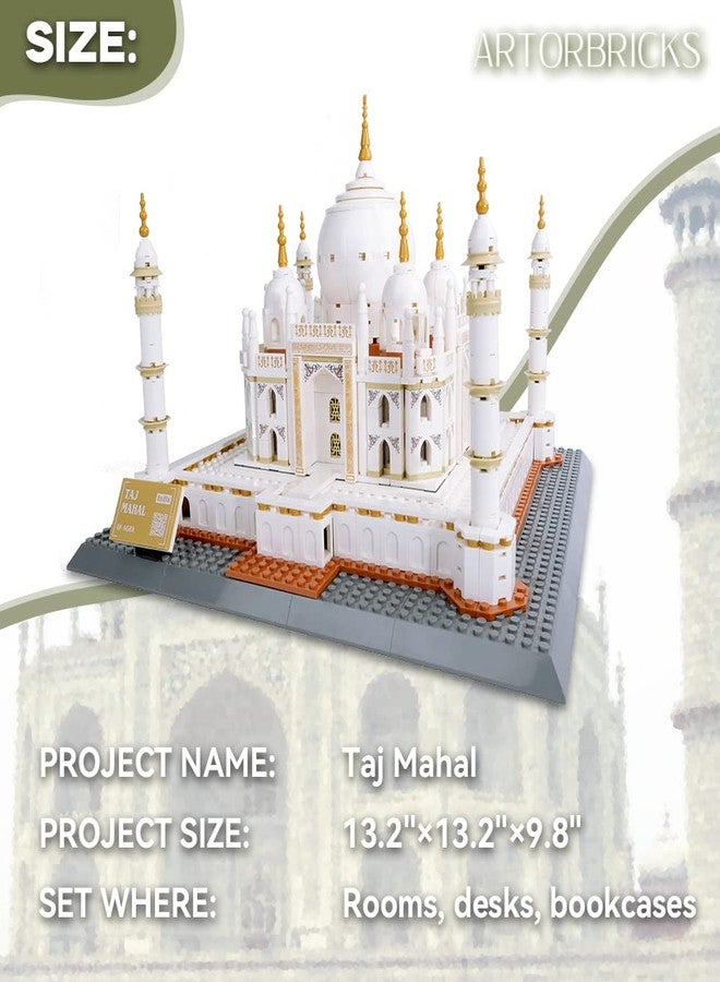 ArtorBricks Architectural Taj Mahal Large Collection Building Set Model Kit and Gift for Adults (1503 Pieces) - Image 2