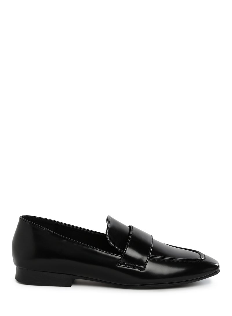 London Rag Flat Heel Loafers in Black - Image 1