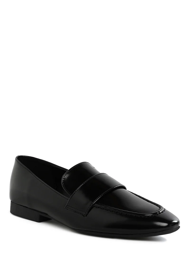 London Rag Flat Heel Loafers in Black