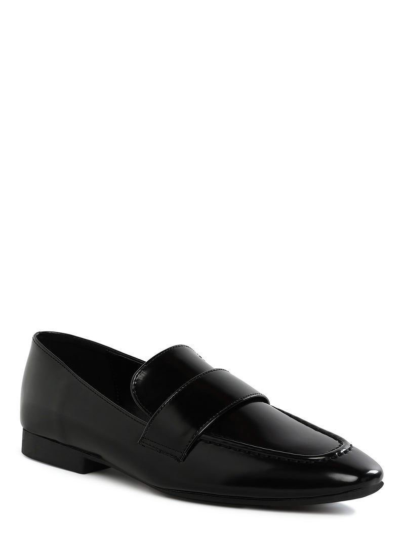 London Rag Flat Heel Loafers in Black - Image 2