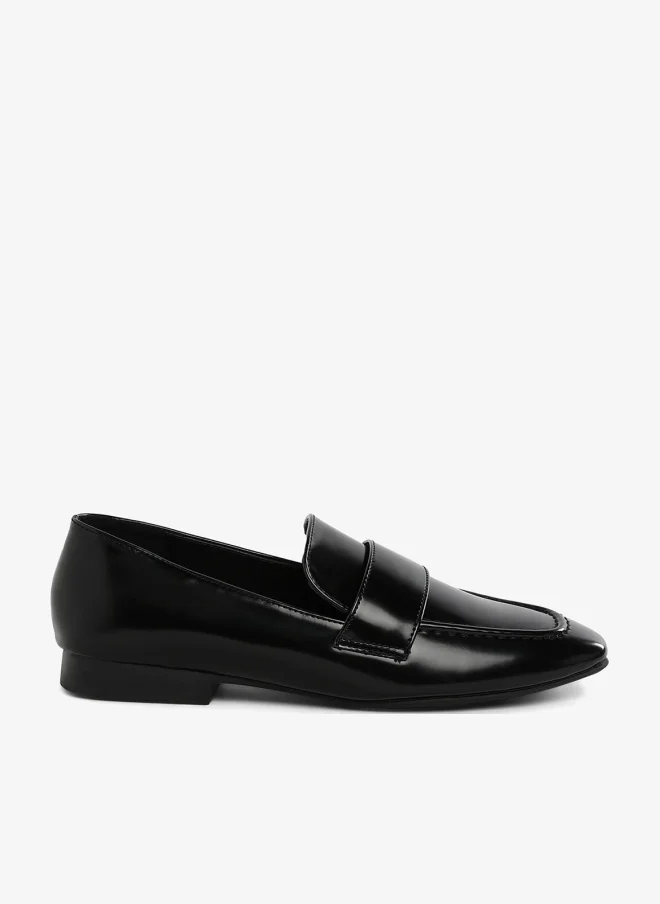 London Rag Flat Heel Loafers in Black