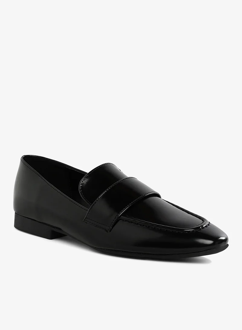 London Rag Flat Heel Loafers in Black