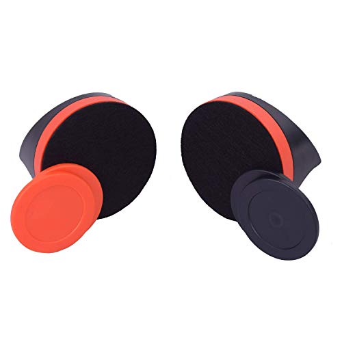 GAMESUN Plastic Air Hockey Strikers/Pushers, 2 PCS 4" Plastic Black Air Hockey Pushers and 4 PCS 2.75" Pucks Replacement for Game Tables Goalies Equipment Accessories - Image 3