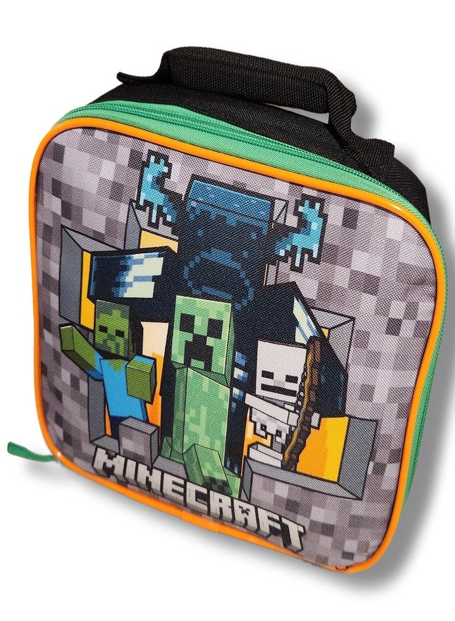 Bioworld Minecraft 16 Inch Kids Backpack with Lunch Bag Set - Image 5