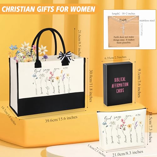 SiplyHaven Christian Gifts for Women Gifts for Christians Gift for Women Inspirational Religious Spiritual Gift for Christians Religious Persent Faith Based God Says You Are - Image 2