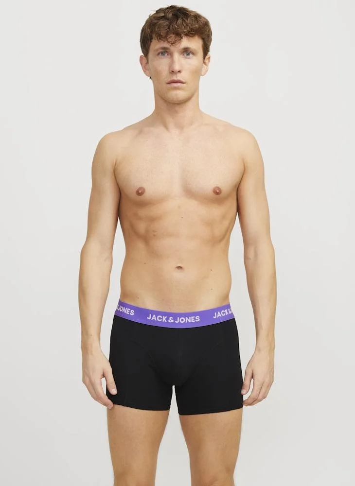 JACK & JONES 3 Pack Logo Band Trunks