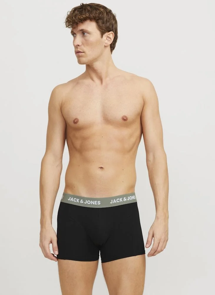 جاك اند جونز 3 Pack Logo Band Trunks