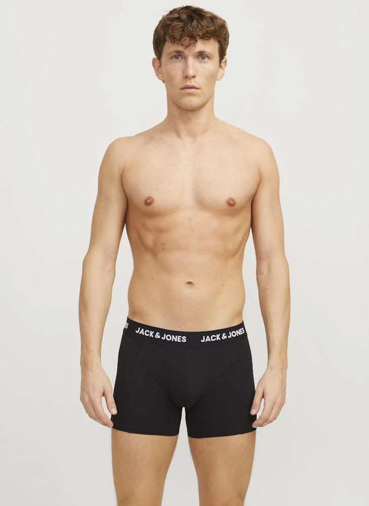 جاك اند جونز 3 Pack Logo Band Trunks