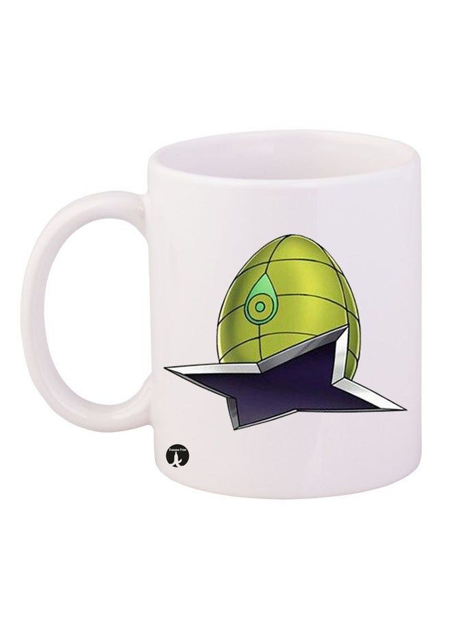 RKN Digimon Printed Mug White/Green/Blue 12ounce - Image 2