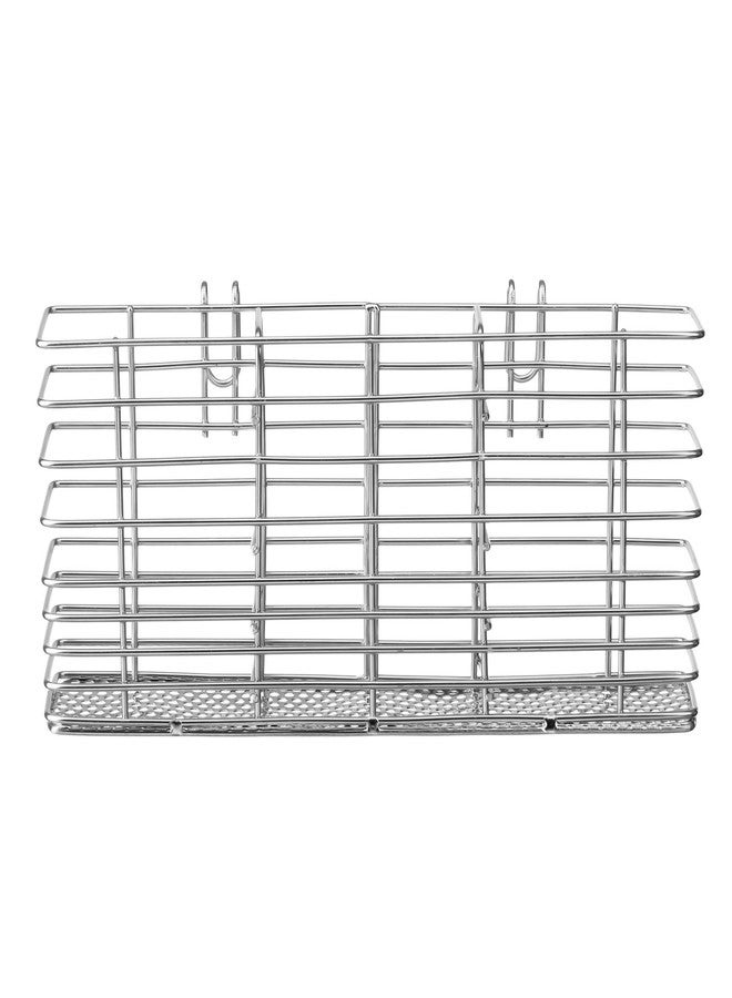 iPEGTOP Cutlery Utensil Silverware Drying Rack Chopsticks Basket Holder with Hooks, Flatware Storage for Kitchen Dish Drainer Drying Rack, Rust Proof Stainless Steel - Image 2