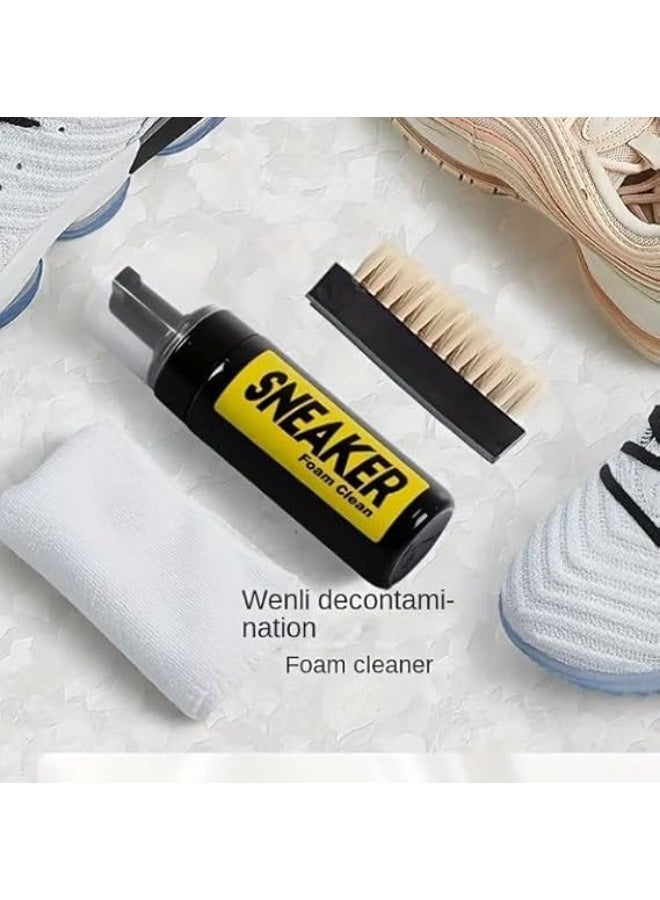 Athletic shoe cleaning kit, including cleaning brush, foam, and wet wipes; a universal set for athletic shoes and sneakers. - Image 4