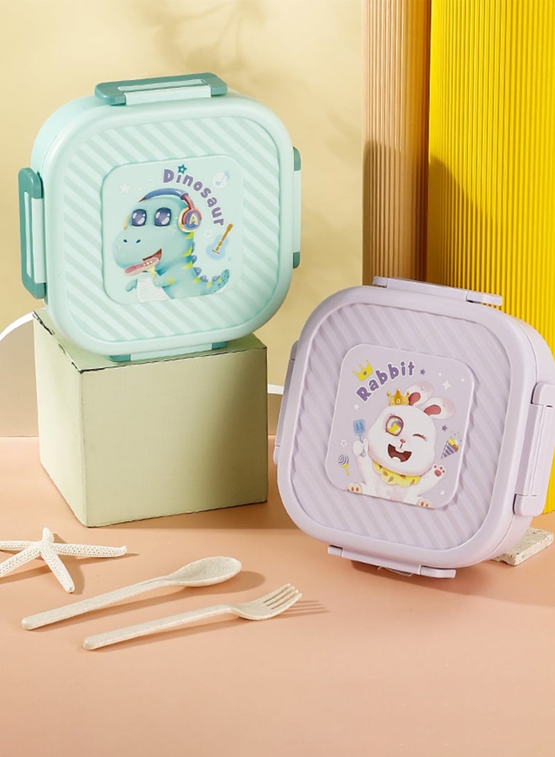 ROEIEIS Lunch Box Kids, Bento Box Kids 1300ml, Seal Fruit Box Leakproof, Lunch Containers BPA Free Dishwasher & Microwave Safe - Image 3