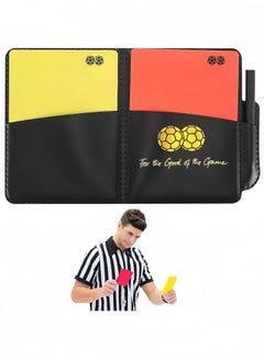 Lesha New Sport Football Soccer Referee Wallet Notebook with Red Card and Yellow Card Referee Set, Referee Cards, Sports Referee Set  - Image 1