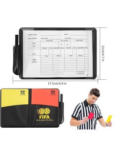 FIFA New Sport Football Soccer Referee Wallet Notebook with Red Card and Yellow Card Referee Set, Referee Cards, Sports Referee Set  - Image 2