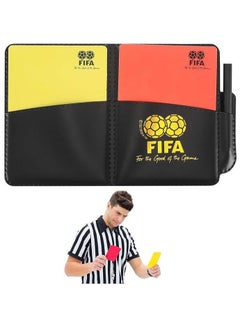 FIFA New Sport Football Soccer Referee Wallet Notebook with Red Card and Yellow Card Referee Set, Referee Cards, Sports Referee Set  - Image 1