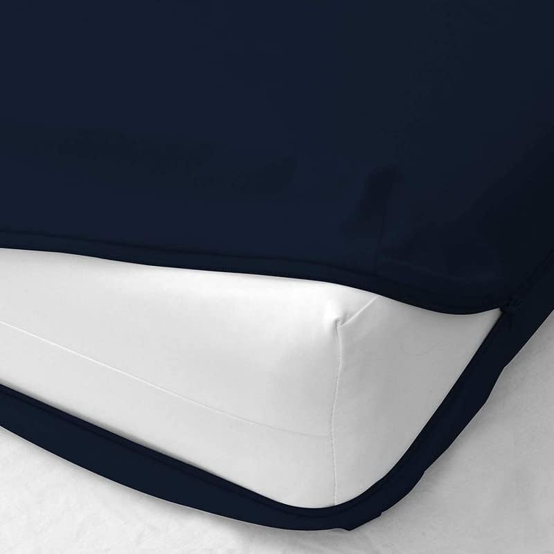 Edenwald Waterproof Mattress Protector King Size 78x72x10 Depth, Navy, Zipper Encasement With Zip Chain, Protection Against Kid's Urine - Image 1