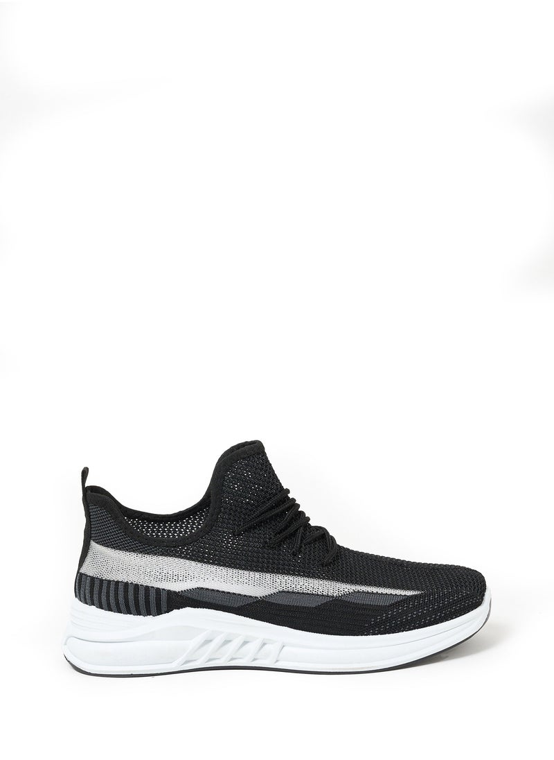 Cobblerz Cobblerz Men's Lace-up Low Top Sneakers Black White  - Image 1