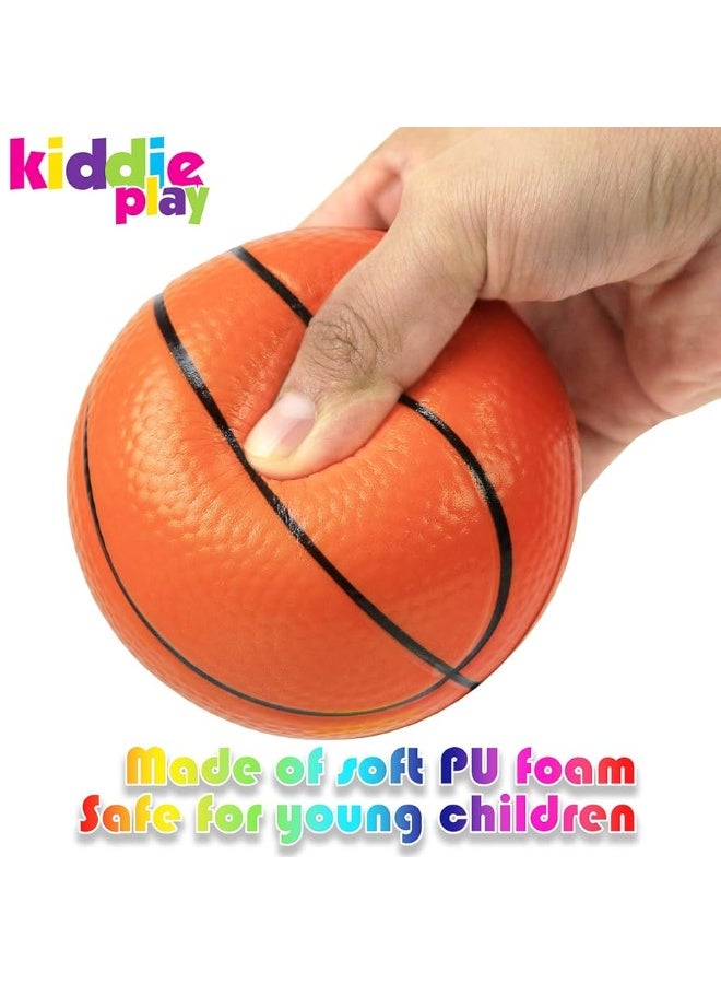 Kiddie Play Set of 4 Balls for Toddlers 4" Soft Soccer Ball, Baseball, Basketball, and 6" Football for Kids - Image 2