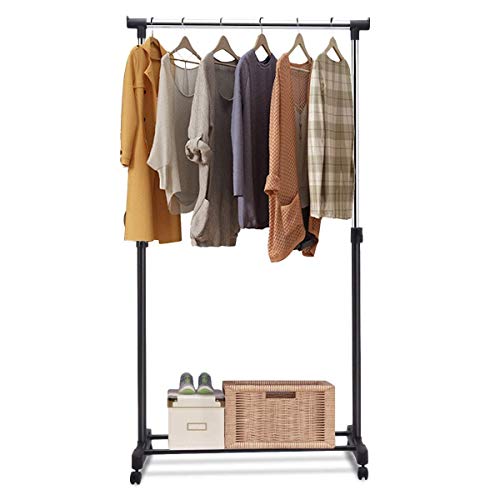 EMNDR Stainless Steel Single Pole Telescopic Clothes Hanger (Silver) - Image 4