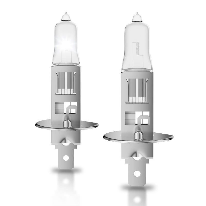 OKOENIEO H1 Halogen Headlight Bulbs, H1 Bulb,12V 55W, 4000 Lumens, 3800K, No Glare, High Beam, Standard Headlight Bulb,High Beam Headlight Bulb,Light Bulbs for Car, Pack Of 2 - Image 1