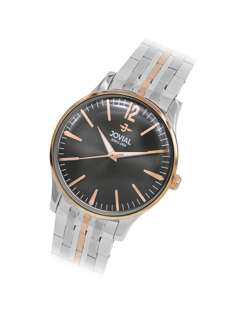 Jovial JOVIAL 5075LAMQ02E Women's metal band  Watch, 30mm, Grey Dial  - Image 2
