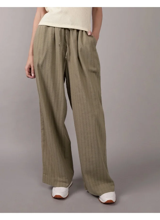 American Eagle AE High-Waisted Wide-Leg Gauze Pant