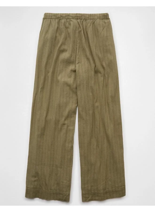 American Eagle AE High-Waisted Wide-Leg Gauze Pant
