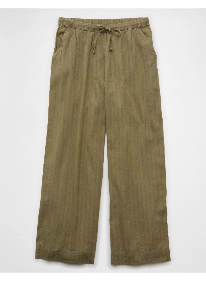 American Eagle AE High-Waisted Wide-Leg Gauze Pant  - Image 3