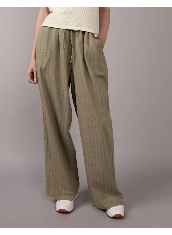American Eagle AE High-Waisted Wide-Leg Gauze Pant - Image 1