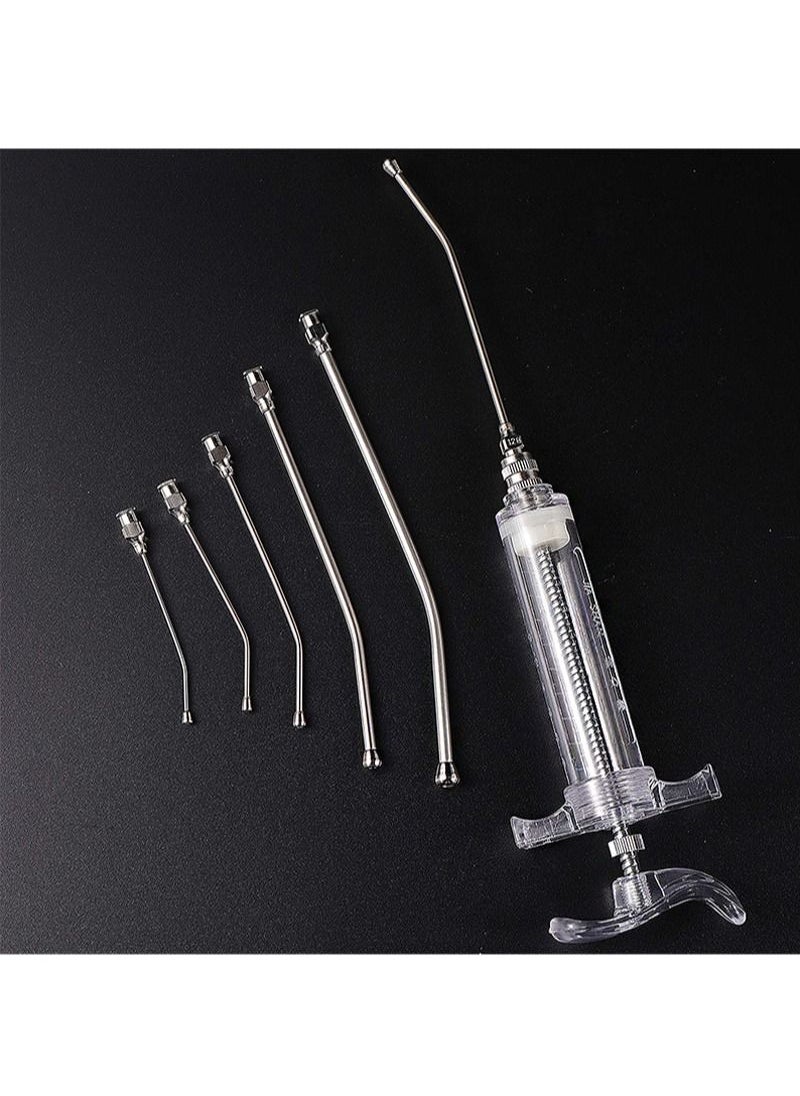Aikanbo - Hand Feeding Syringe Set Feeding Tube with 6pcs Curved Tube Feeding Tube and Stainless Steel Metal Feeding Spoon for Baby Bird Parrot Small Pet (20ml) - Image 1