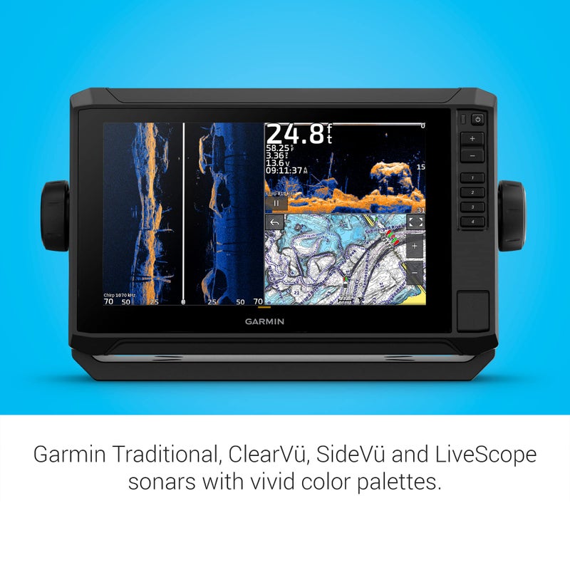 Garmin ECHOMAP UHD2 93sv بدون جهاز استشعار, شاشة تعمل باللمس 9 بوصة, Garmin Navionics+ للداخلية الأمريكية - Image 3